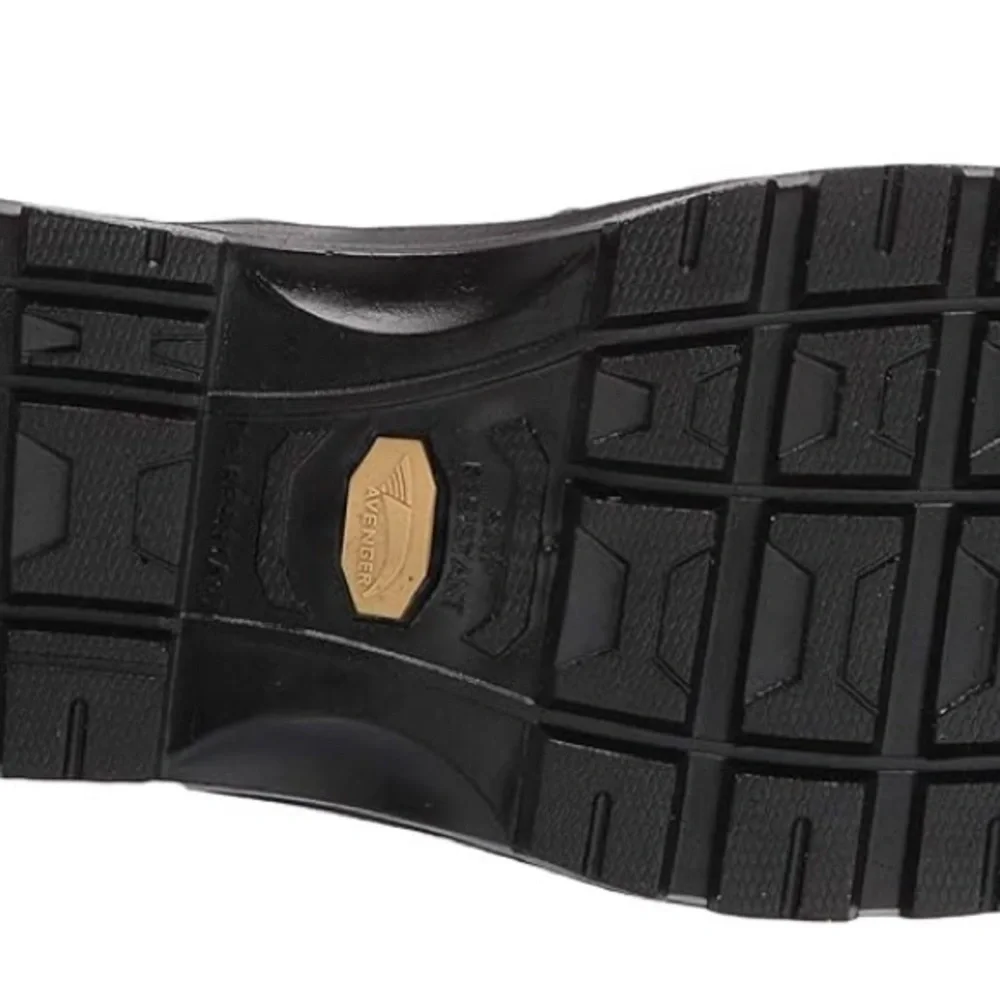 Avenger Brown Leather Boots with Rugged Sole (S01)